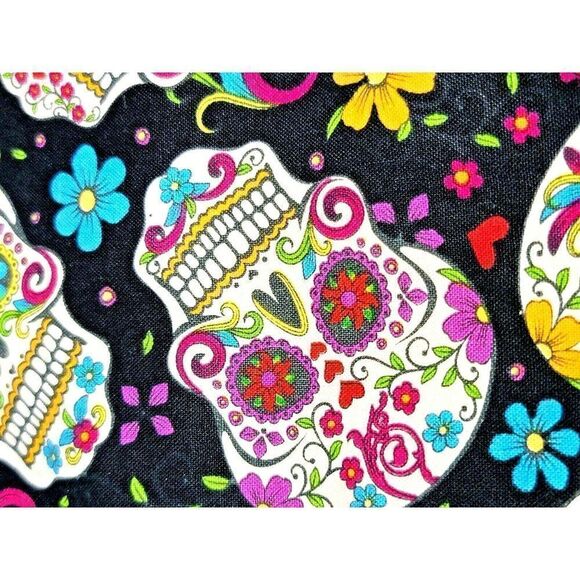 Crossbody Bag‎ Steampunk Colorful Skulls Mardi Gras Small 8 x 6 Single Pocket - Picture 8 of 10